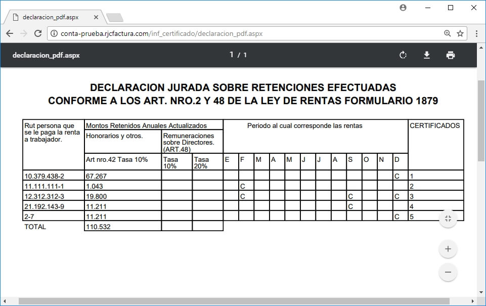 declaracion jurada 1879